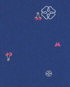 Toute-petite fille - T-shirt manches longues - Bleu marine, image 2 sur 3 diapositives