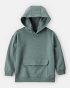 Toddler Boy Solid Fleece Long-Sleeve Hoodie - Green, image 1 of 3 slides