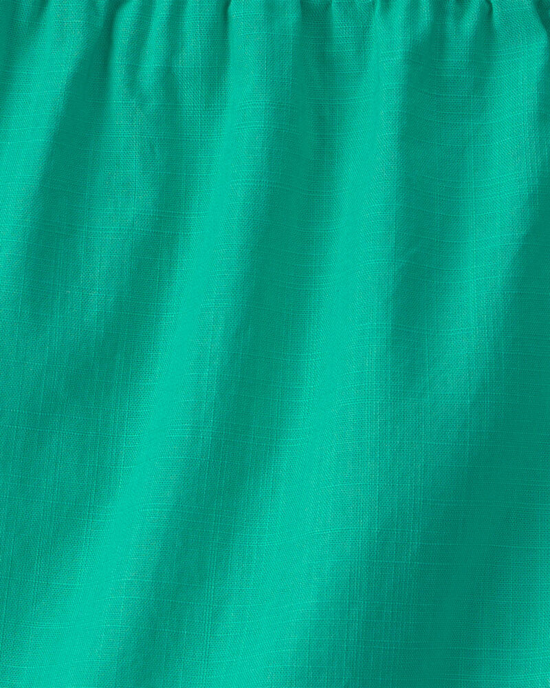 Filles - Short &agrave; ourlet festonn&eacute; - Vert, image 4 sur 5 diapositives