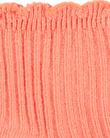 Bébé fille - 6 paires de chaussons fleuris à volants, 