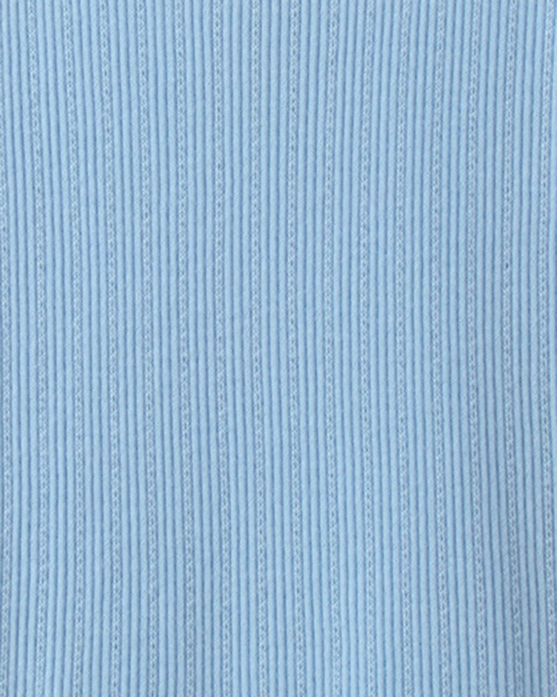 Filles - D&eacute;bardeur c&ocirc;tel&eacute; &agrave; volants - Bleu, image 2 sur 2 diapositives