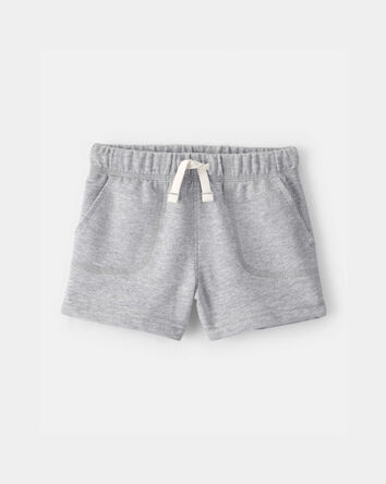 Baby Boy French Terry Shorts - Grey, 