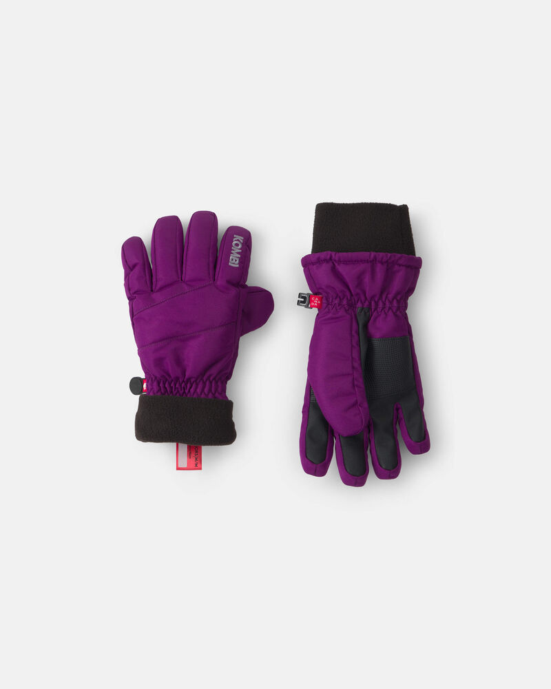 Girls Kombi Peaked Gloves - Purple, image 2 of 2 slides