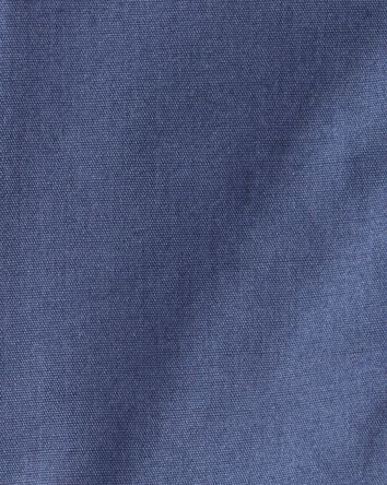 Baby Boy Hooded Flannel Jacket - Navy, 