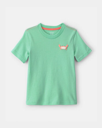 Tout-petit gar&ccedil;on - T-shirt &agrave; imprim&eacute; crabe - Vert, 
