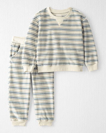 Toddler 2-Piece Organic Cotton Velour Pullover & Pant Set, 