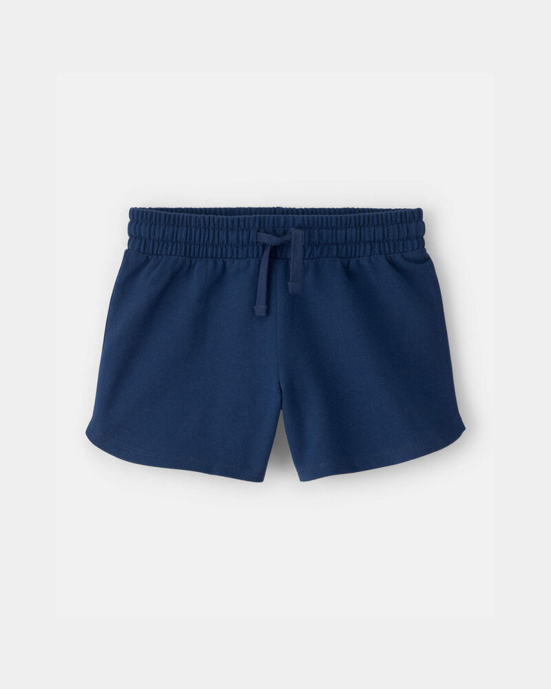 Filles - Short en jersey bouclette - Bleu, image 1 sur 3 diapositives