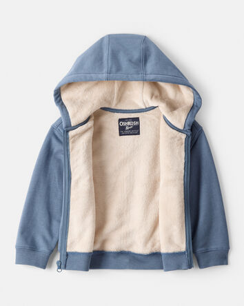 Baby Boy Hooded Zip-Up Jacket - Pink, 