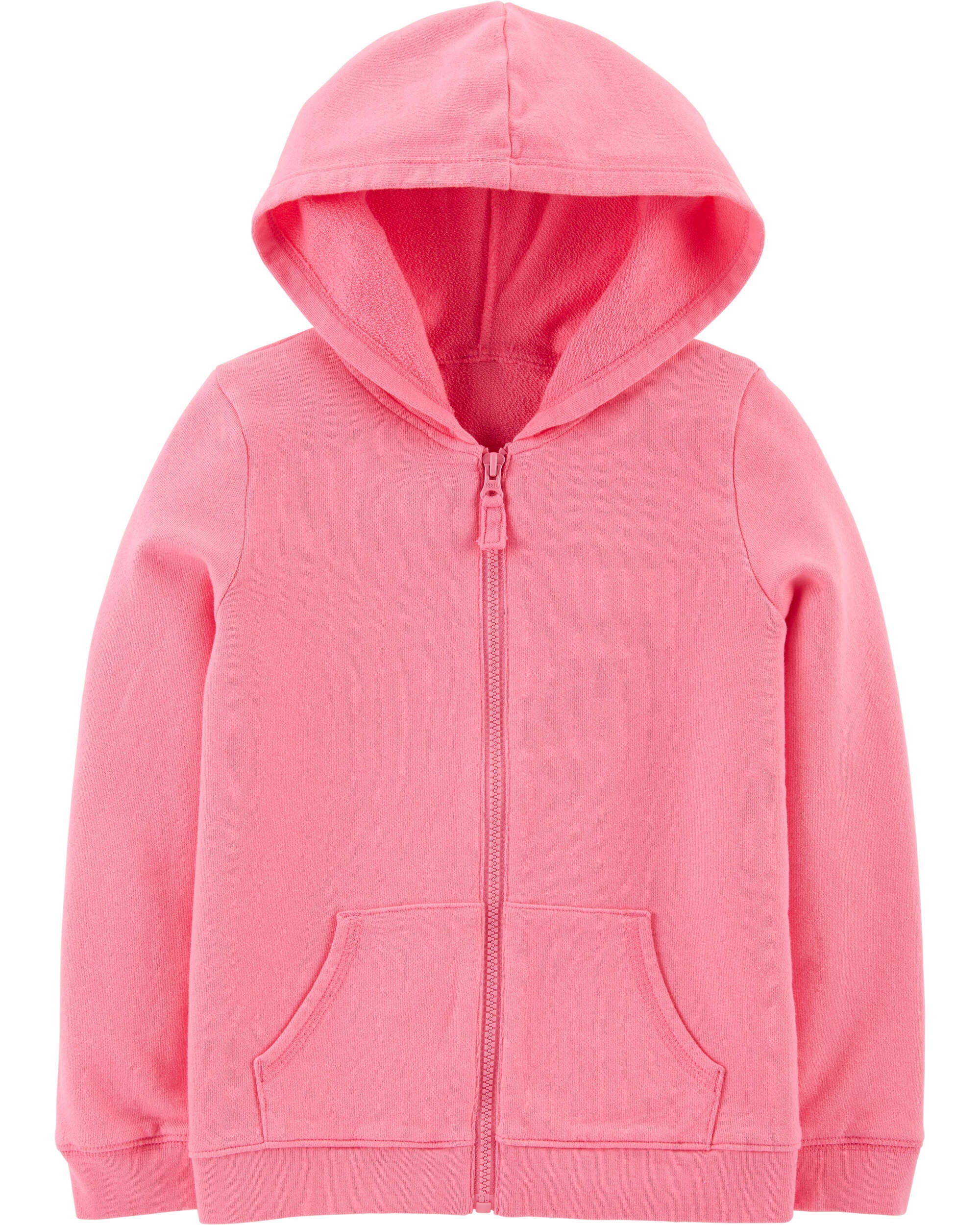 Pink Zip Up French Terry Hoodie Carter s Oshkosh Canada