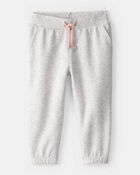 Baby Girl Cotton Joggers - Grey, image 1 of 4 slides