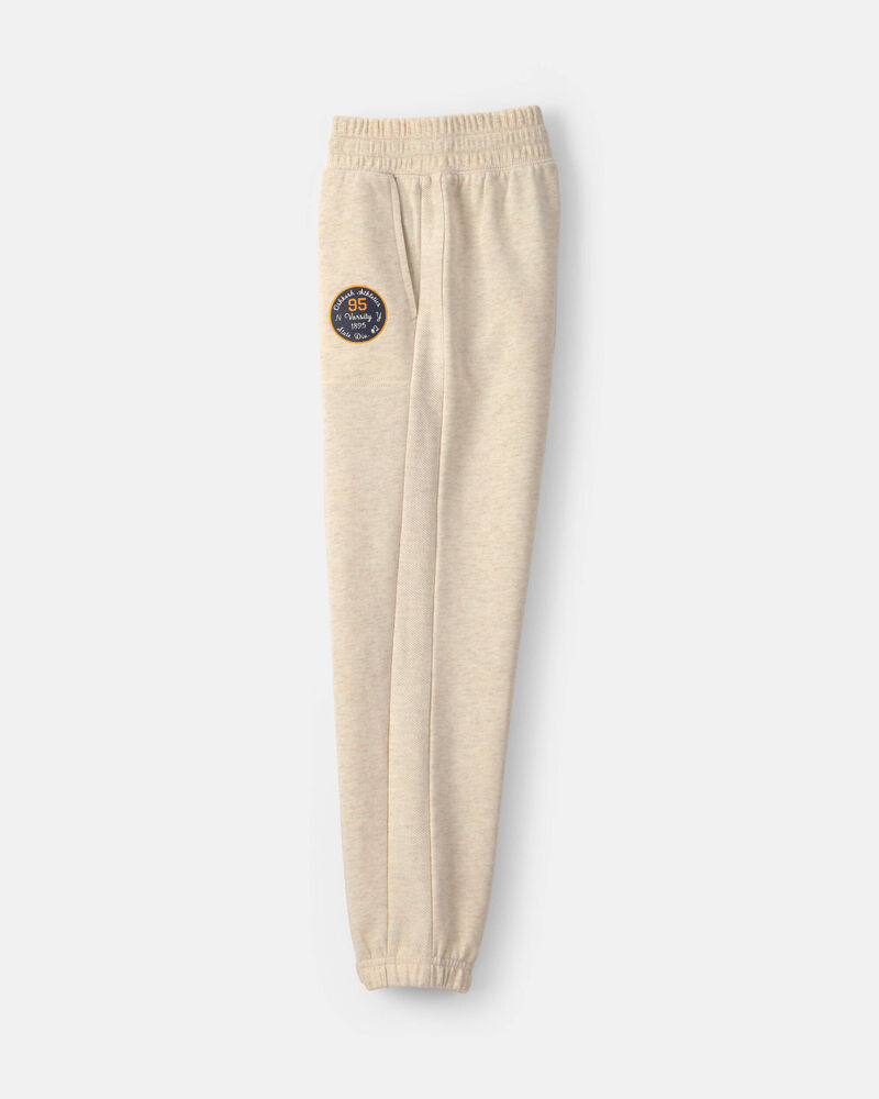 Boys French Terry Joggers - Cream, image 3 of 5 slides