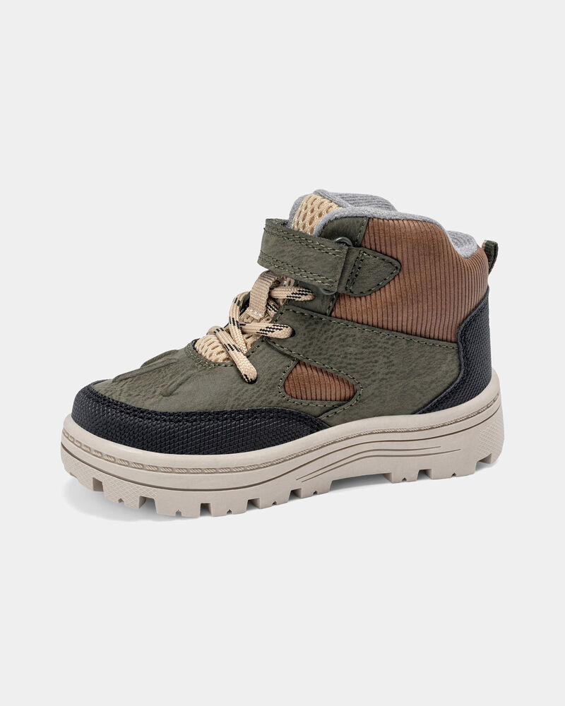 Toddler Boy Ankle Boots - Olive, image 6 of 6 slides