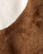 Baby Reindeer Hooded Jumpsuit - Brown, image 2 of 3 slides