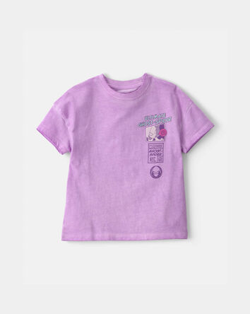Toddler Girl Ghost-Spider Graphic Tee - Purple, 