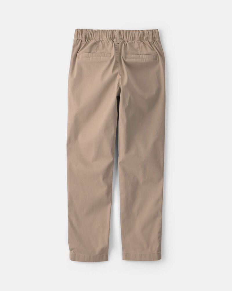 Girls Skinny Uniform Pants - Khaki, image 2 of 4 slides