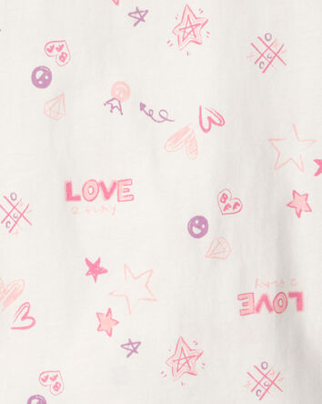 Filles - Haut &laquo;Love&raquo; - Ivoire, 