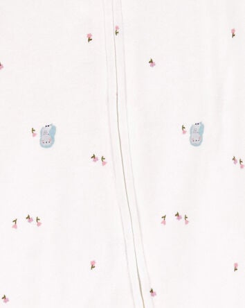 Baby Owl 2-Way Zip Cotton Sleeper Pyjamas, 