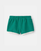 Baby Girl French Terry Athletic Shorts - Green, image 2 of 4 slides