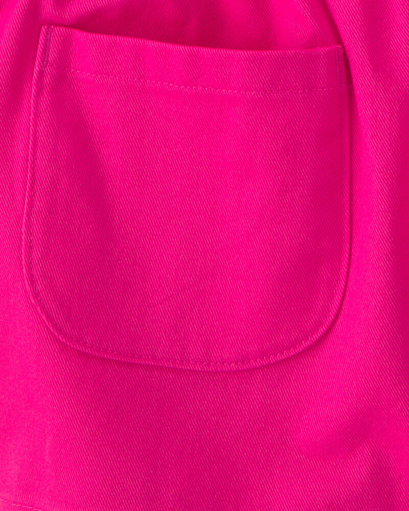 Filles - Ensemble 2 pi&egrave;ces haut &agrave; manches volant&eacute;es et short - Rose, image 3 sur 3 diapositives