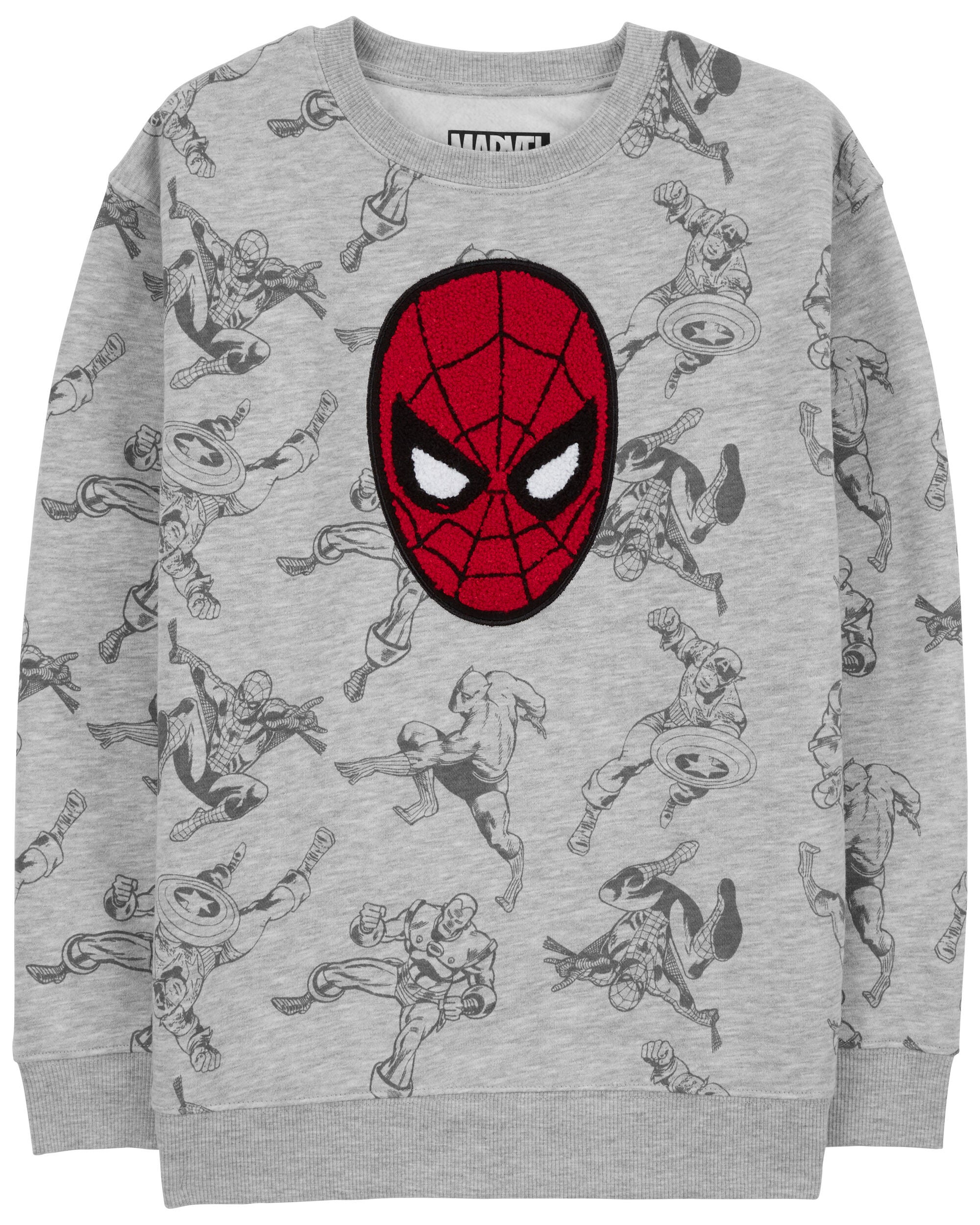 Grey Kid Spider Man Sweatshirt Carter s Oshkosh Canada