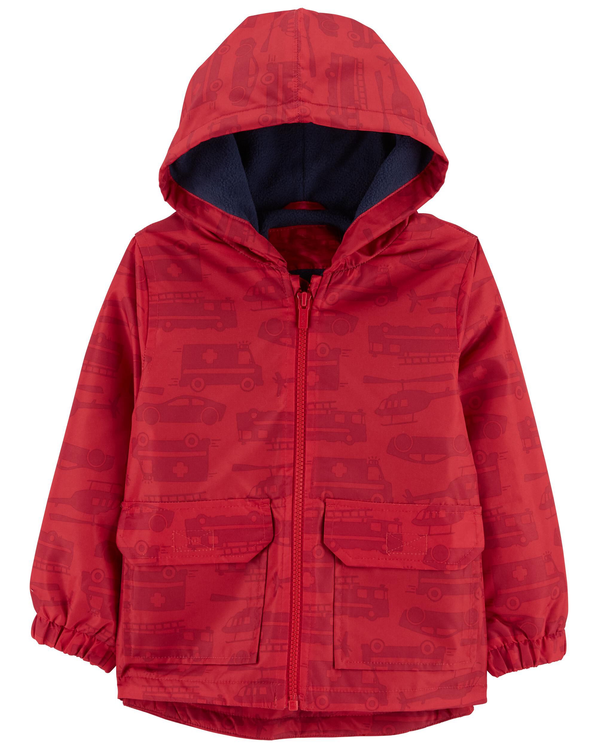 Red Fleece Lined Rain Jacket Carter s Oshkosh Canada