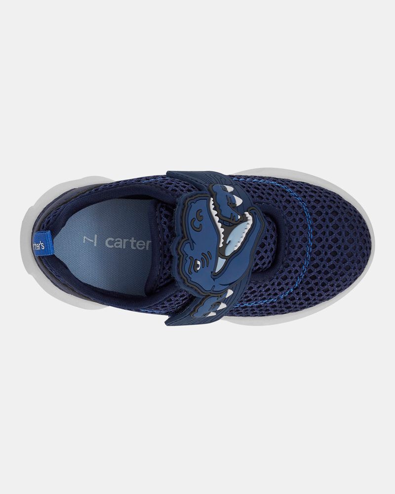 Toddler Dinosaur Light-Up Athletic Sneakers - Navy, image 5 of 8 slides