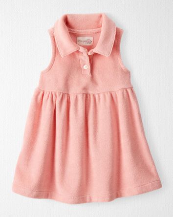 Bébé Robe en tissu bouclette fabriquée à partir de coton biologique, 