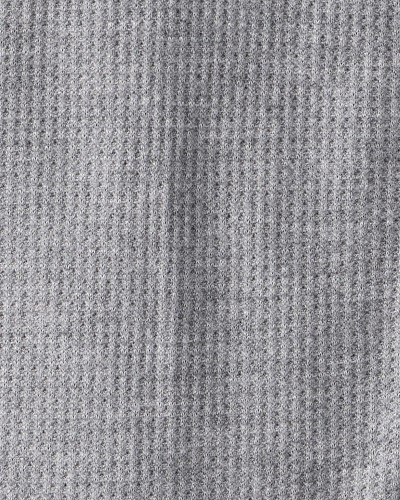 Baby Boy Solid PurelySoft Long-Sleeve 2-Way Zip Sleeper - Grey, image 4 of 8 slides