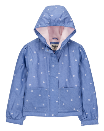 Kid Daisy-Print Chambray Jacket, 
