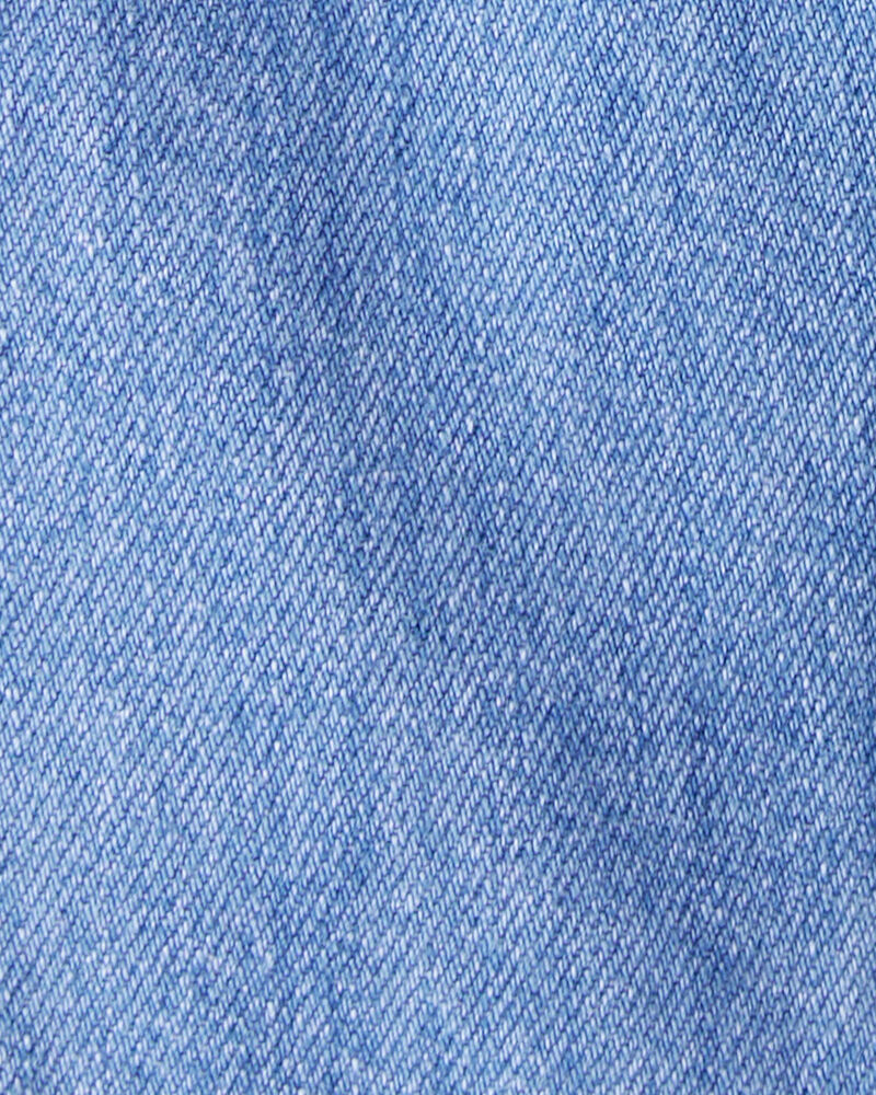 Baby Organic Cotton Chambray Cargo Pants, image 5 of 7 slides