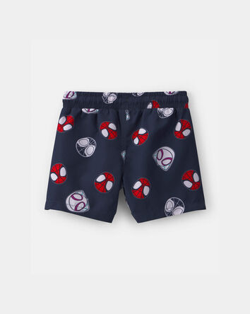 Toddler Boy &copy;Marvel Spider-Man Swim Trunks - Navy Blue, 