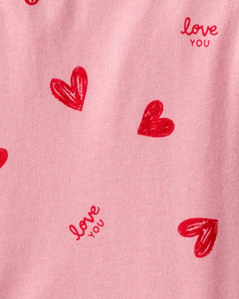 Girls Heart Long-Sleeve Dress - Pink, image 3 of 4 slides