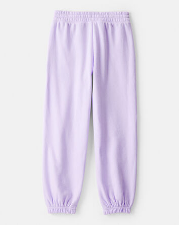 Girls DayDream Fleece Knit Drawstring Joggers - Purple, 