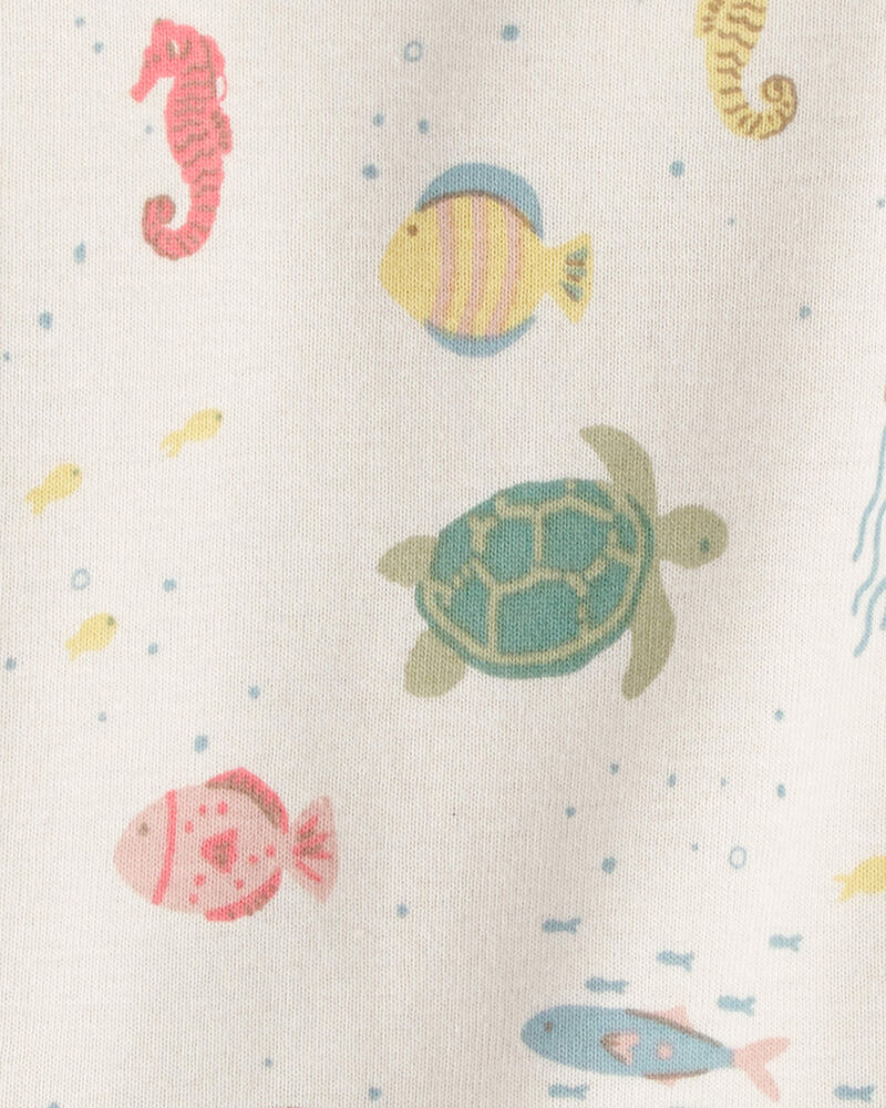 Baby 2-Piece Organic Cotton Pyjamas in Under the Sea, image 3 of 4 slides