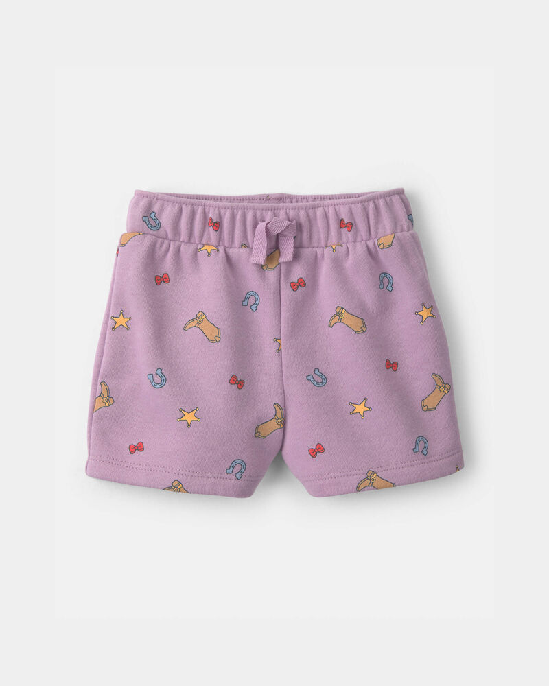 B&eacute;b&eacute; fille - Ensemble 2 pi&egrave;ces haut &agrave; manches courtes et short en jersey bouclette Pixar&copy; Toy Story - Mauve/Cr&egrave;me, image 2 sur 5 diapositives