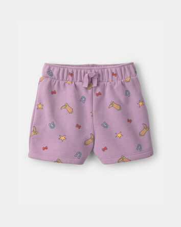 B&eacute;b&eacute; fille - Ensemble 2 pi&egrave;ces haut &agrave; manches courtes et short en jersey bouclette Pixar&copy; Toy Story - Mauve/Cr&egrave;me, 