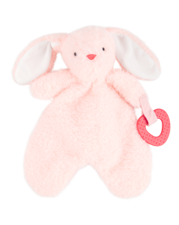 Baby Bunny Plush Teether Toy - Pink, 