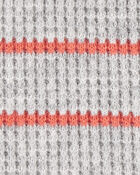 Baby Boy 3-Piece Outfit Set - Heather/Orange, image 4 of 5 slides