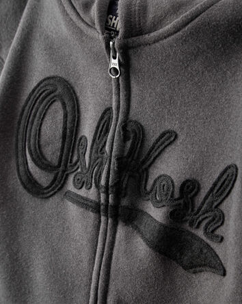 Boys OshKosh Logo Zip Jacket - Black, 