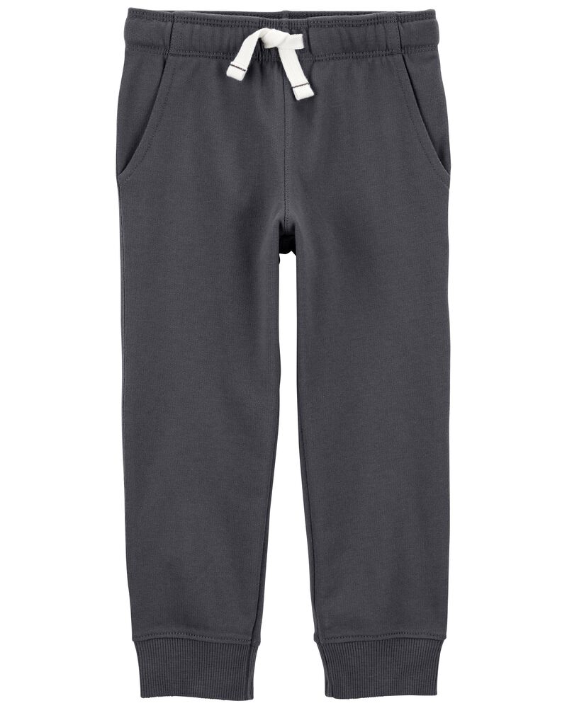 Grey Pull-On French Terry Joggers