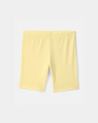 Filles - Short de cycliste, couleur unie - Jaune, image 1 sur 3 diapositives