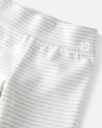 B&eacute;b&eacute; Emballage de 2 pantalons en coton biologique qui s&rsquo;adaptent &agrave; la croissance, 