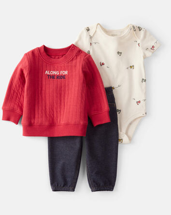 Bébé Ensemble 3 pièces petit cardigan Along For The Ride, 