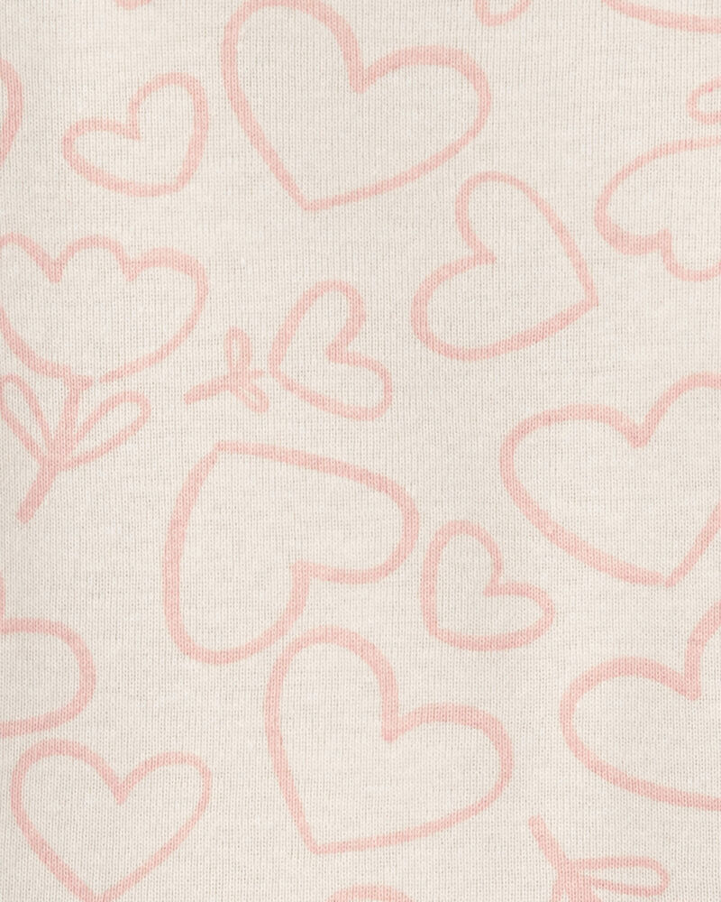 B&eacute;b&eacute; fille - Ensemble 3 pi&egrave;ces haut manches longues &agrave; c&oelig;urs et robe en jersey bouclette de la Saint-Valentin &ndash; Rouge/Cr&egrave;me, image 5 sur 5 diapositives