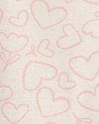 B&eacute;b&eacute; fille - Ensemble 3 pi&egrave;ces haut manches longues &agrave; c&oelig;urs et robe en jersey bouclette de la Saint-Valentin &ndash; Rouge/Cr&egrave;me, image 5 sur 5 diapositives