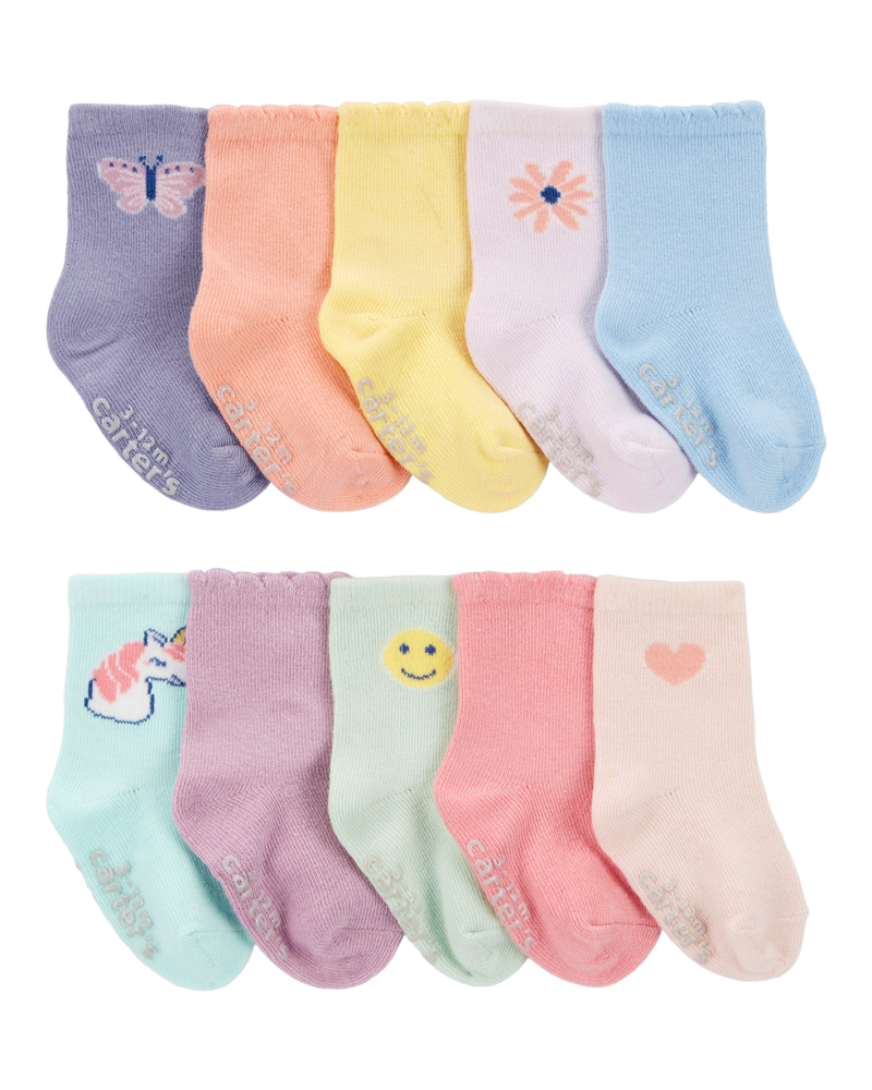 Baby 10-Pack Crew Socks, image 1 of 2 slides