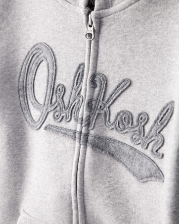 Gar&ccedil;ons - Blouson &agrave; logo OshKosh &agrave; fermeture &agrave; glissi&egrave;re - Gris, 