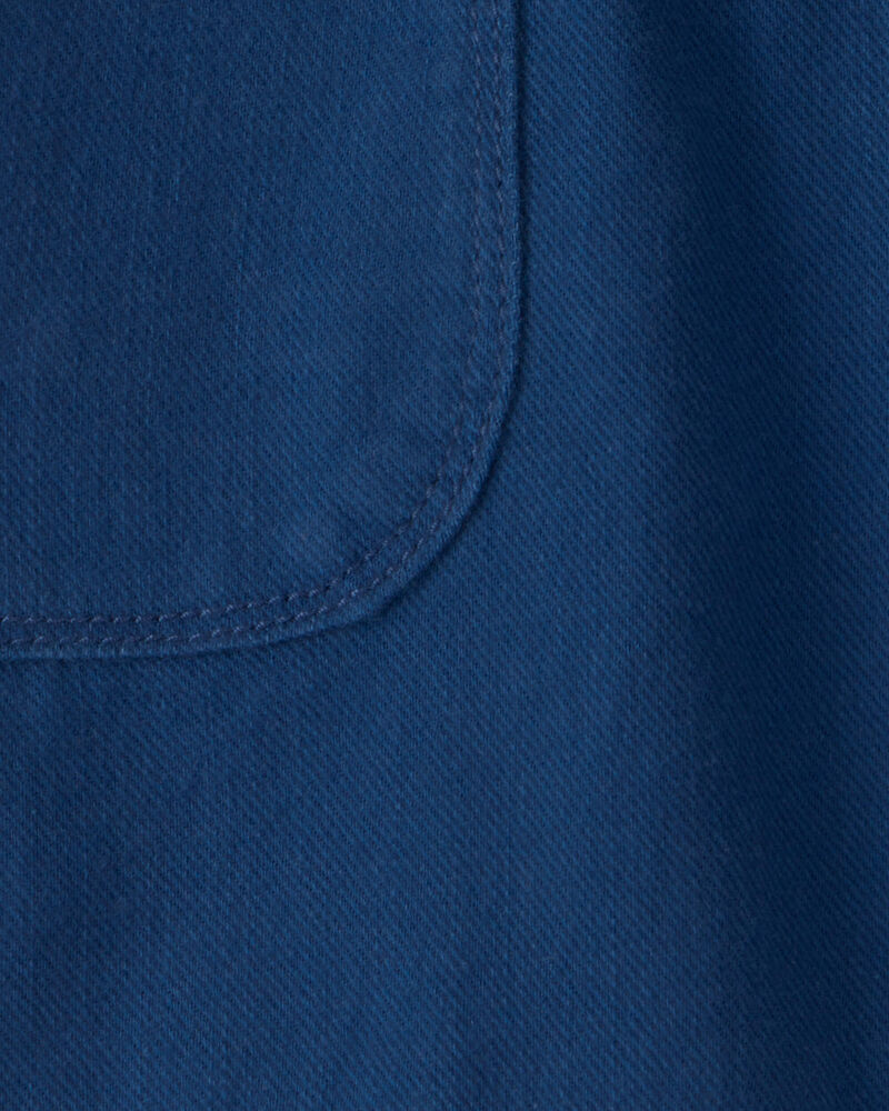 Gar&ccedil;ons - Short en serg&eacute; - Bleu, image 3 sur 3 diapositives