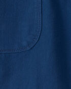 Gar&ccedil;ons - Short en serg&eacute; - Bleu, image 3 sur 3 diapositives