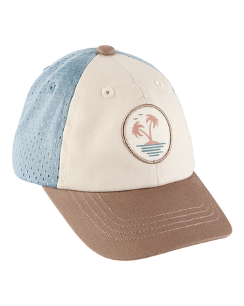 Baby Palm Tree Colorblock Baseball Hat - Tan, 